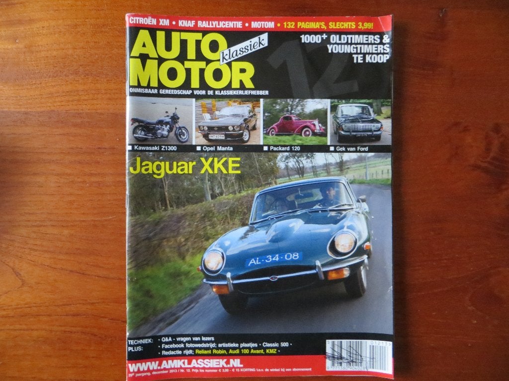 Auto Motor Klassiek 12 2013 Manta, Robin, 100 Avant, Packard, Ophalen of Verzenden, Zo goed als nieuw, Algemeen