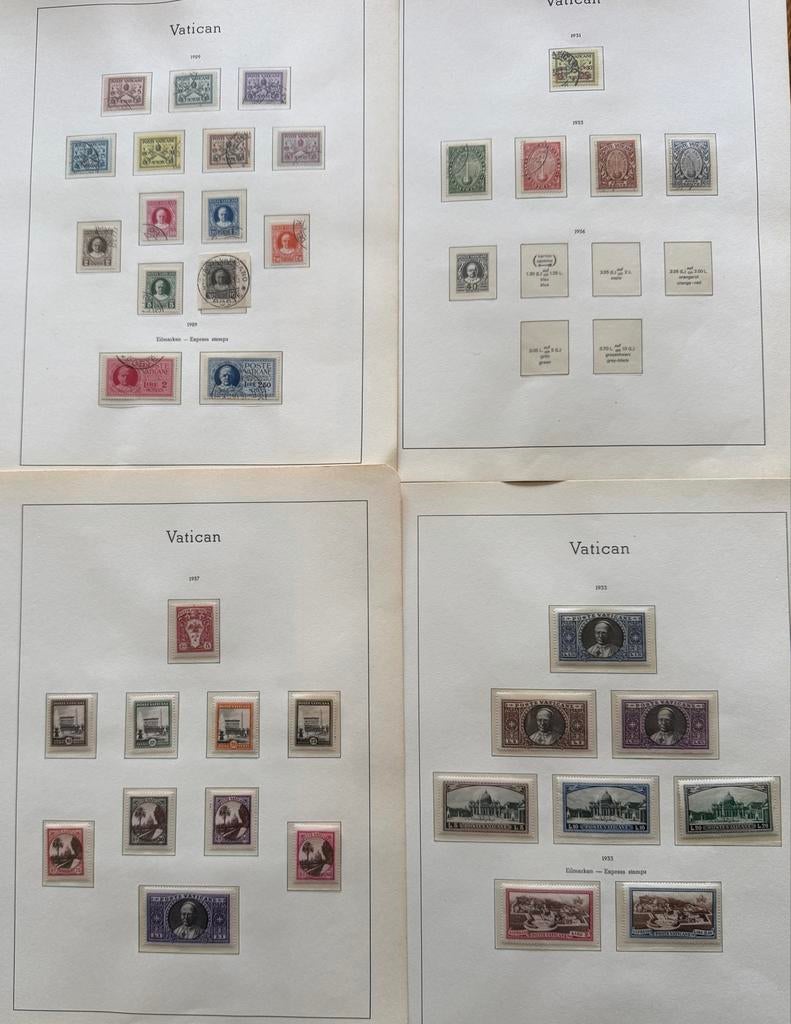 Postzegels Vaticaanstad in 3 Albums, Ophalen of Verzenden, Buitenland