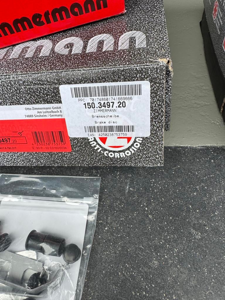 Zimmermann Remschijven en Remblokken - BMW F-series, Auto-onderdelen, Remmen en Aandrijving, Ophalen of Verzenden, Nieuw, BMW