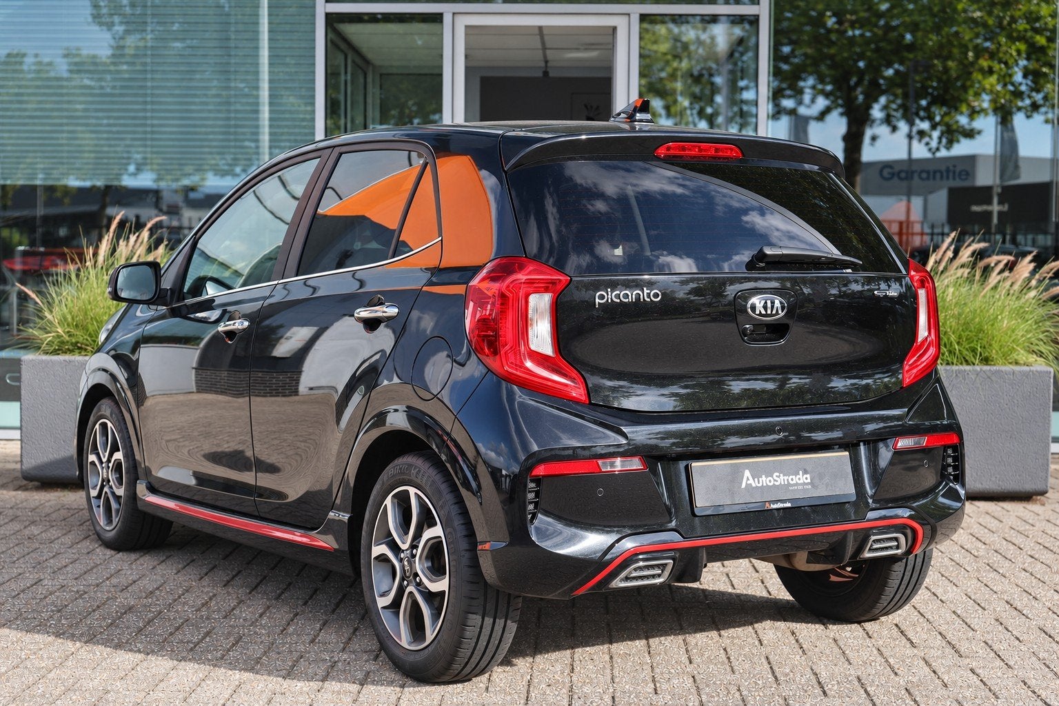 Kia Picanto 1.0 GT-Line I 1e eigenaar | Navi | Camera | Clim, Dealer onderhouden, Gebruikt, Met garantie (alle), 4 stoelen