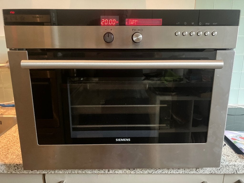 Siemens inbouw stoomoven (HB26D.50x), Ophalen, 45 tot 50 cm, Siemens, Inbouw