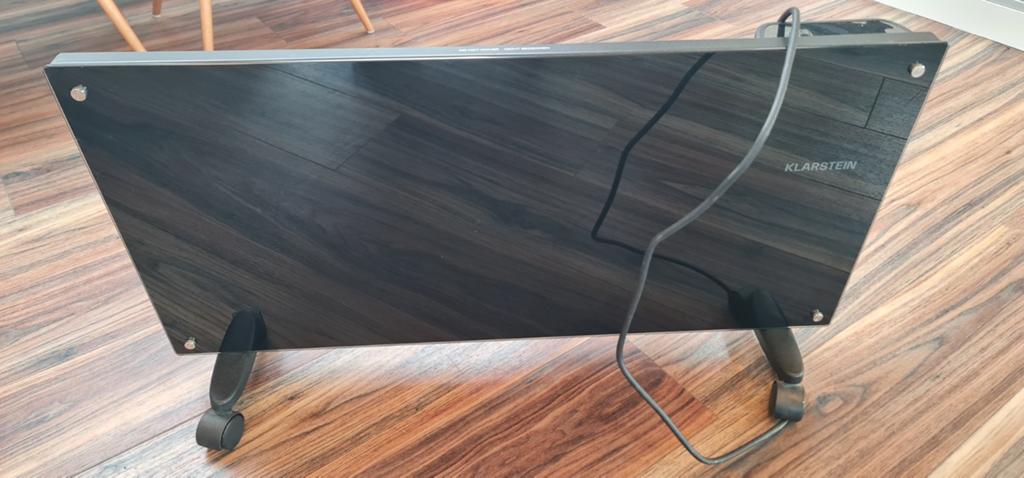 Klarstein Elektrische Convectorkachel - Zwart,, 30 tot 80 cm, Kachel, Ophalen of Verzenden, Zo goed als nieuw