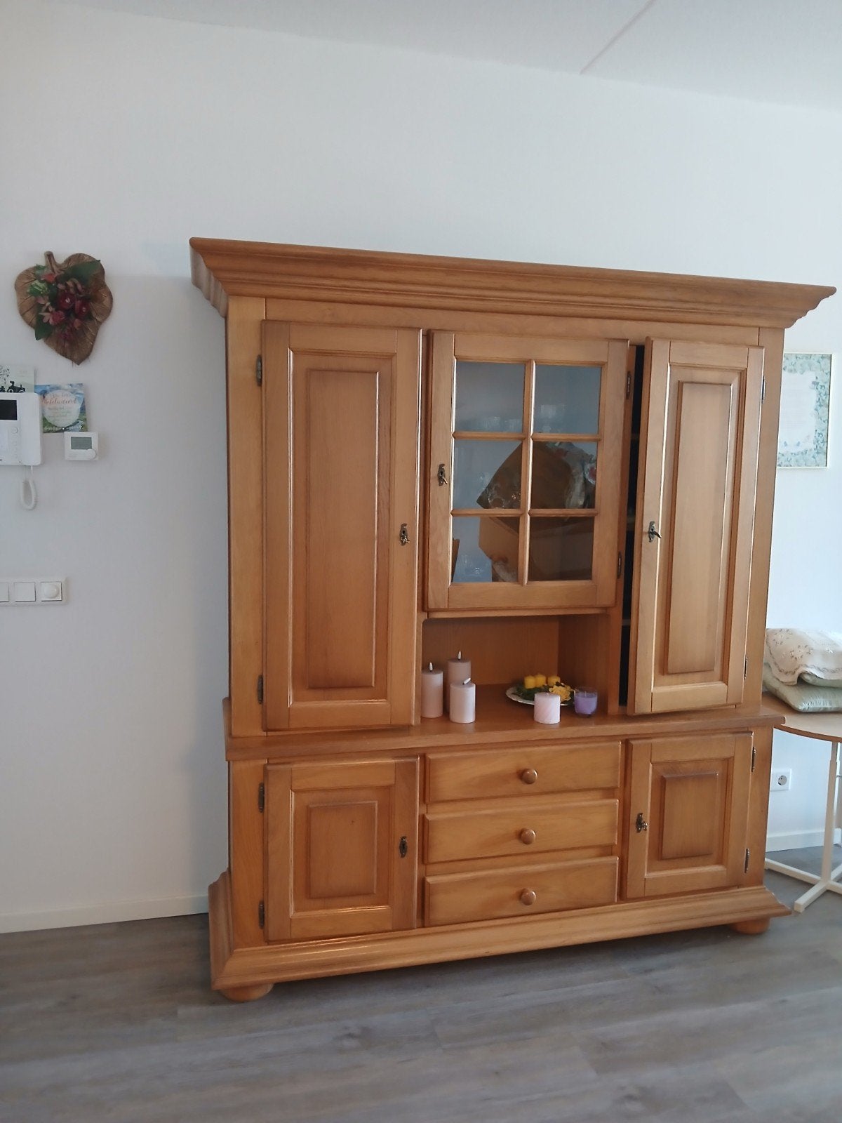 Kast woonkamer eiken platine, Ophalen, Zo goed als nieuw, 25 tot 50 cm, Eikenhout