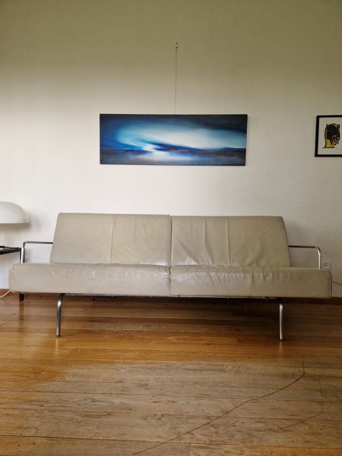 Harvink - Bank 'Storm' - leer, Huis en Inrichting, Ophalen, Gebruikt, 150 tot 200 cm, Leer