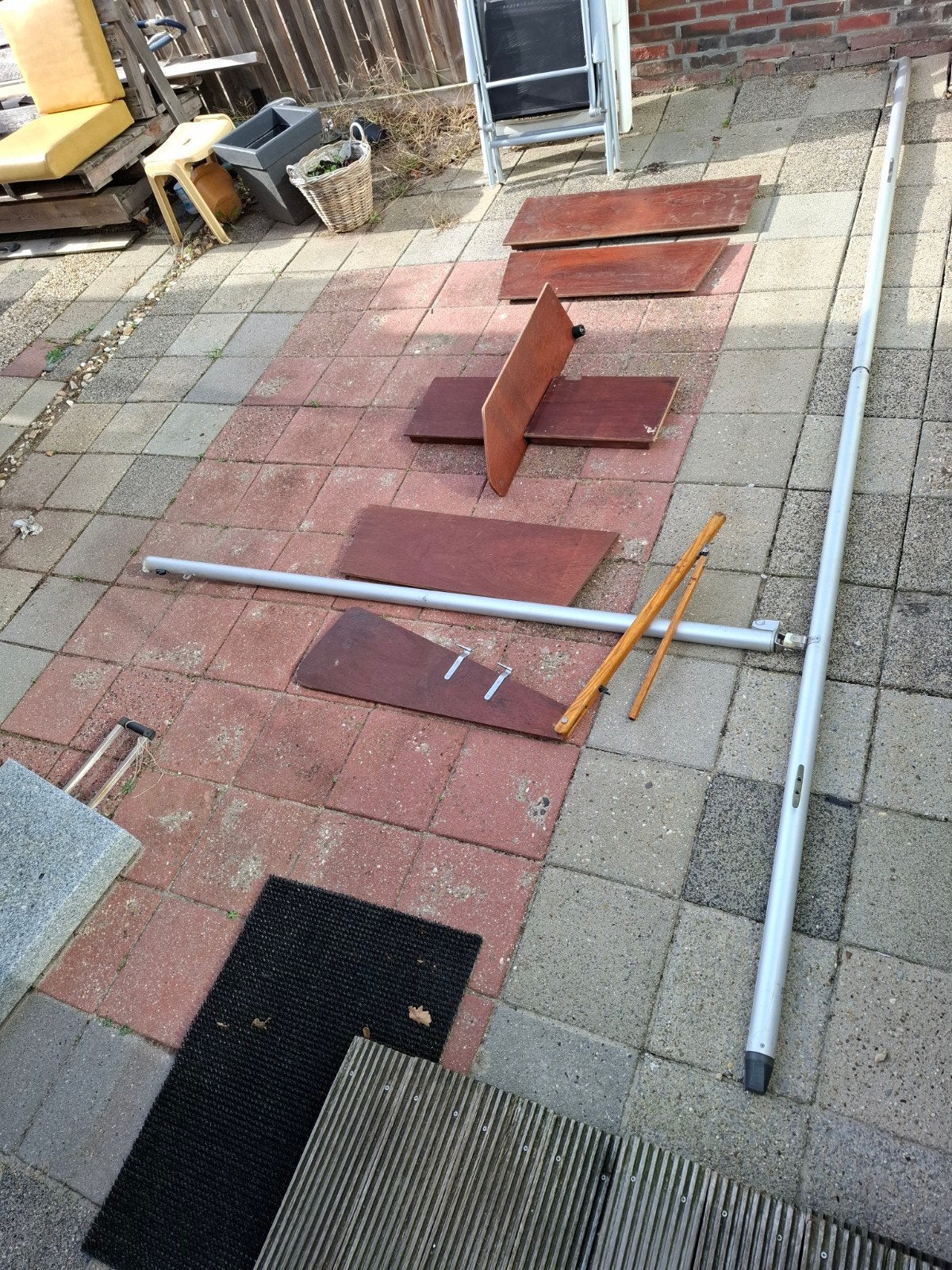 Mast, scheg en roer, bankjes....pioneer., Watersport en Boten, Ophalen of Verzenden