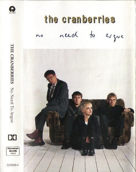 The Cranberries vintage muziek cassette no need to argue, Gebruikt, Ducoso, 1 bandje, Ophalen of Verzenden
