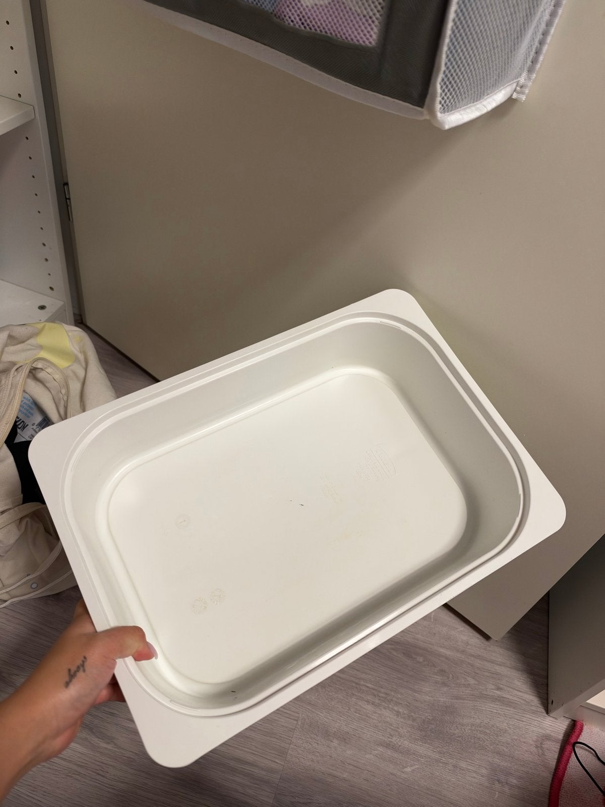 2x IKEA TROFAST bakken wit - Opbergbakken, Ophalen of Verzenden, Gebruikt, Wit, Kunststof