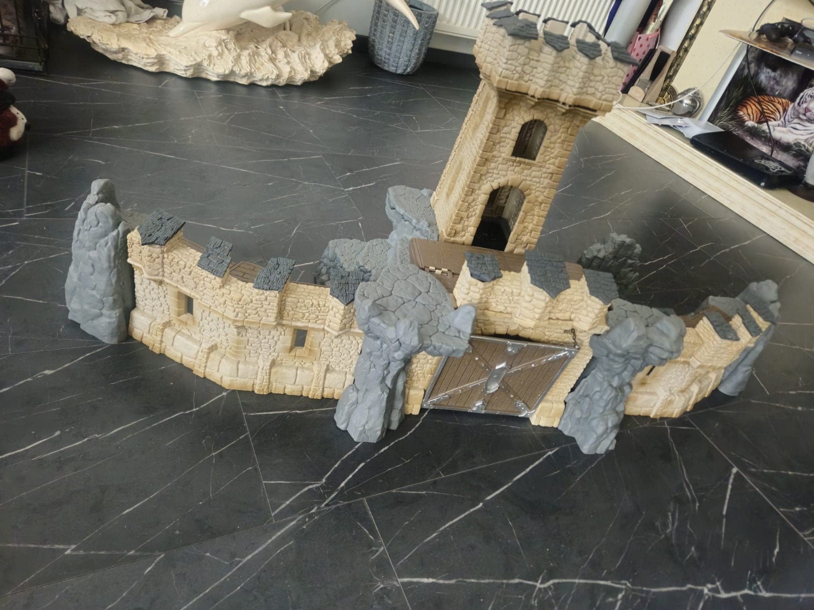 Schleich Kasteel Muur met Toren - Speelset, Ophalen