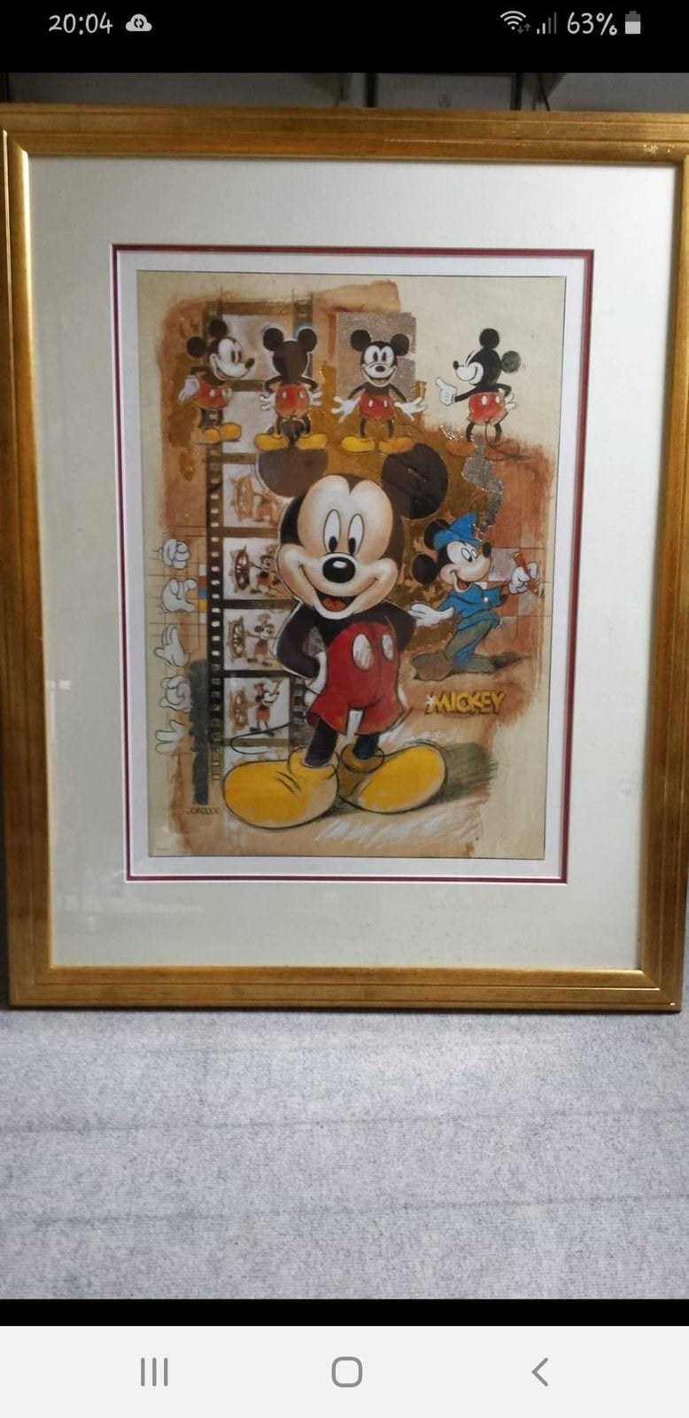 Mickey Mouse schilderij, Ophalen, Zo goed als nieuw, Schilderij