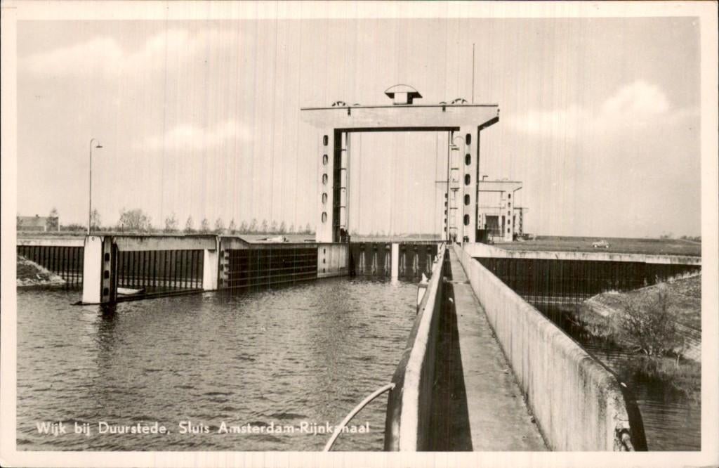 Wijk bij Duurstede - Sluis - Amsterdam-Rijnkanaal, Ophalen of Verzenden, 1940 tot 1960, Ongelopen, Utrecht