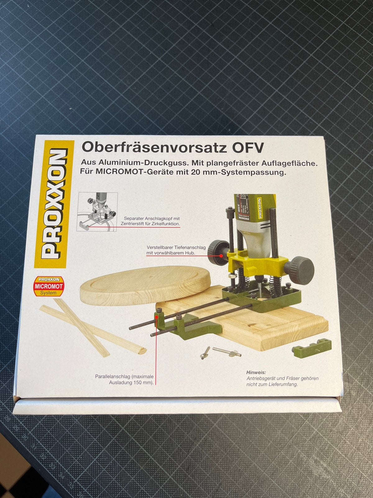 Proxxon Oberfräsenvorsatz OFV - Nieuw in doos, Ophalen of Verzenden, Nieuw, Bovenfrees