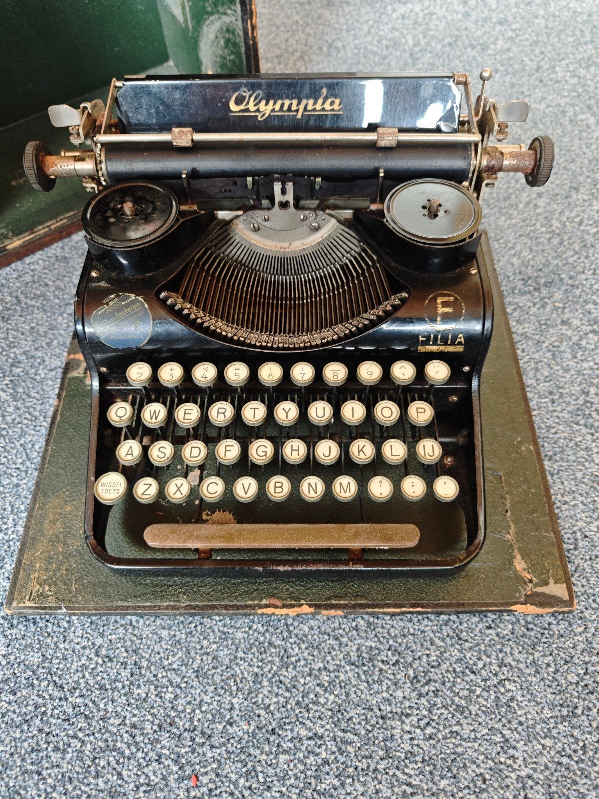 Antieke typemachine, Diversen, Typemachines, Ophalen of Verzenden, Gebruikt