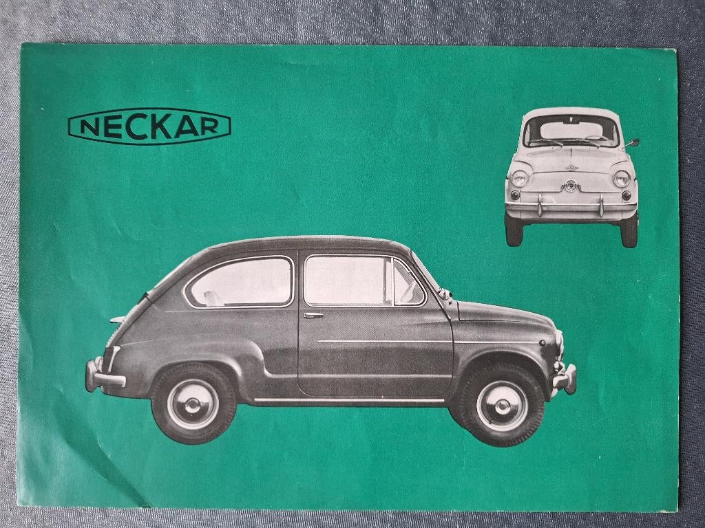 Leaflet NECKAR  - geen tekst, Verzenden, Gelezen, Overige merken