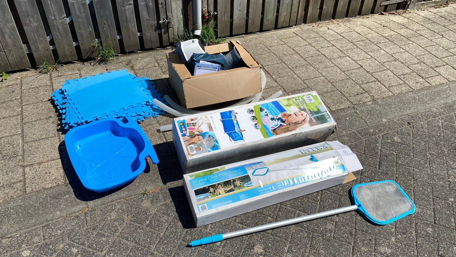 Intex Zwembad 300x200x75 met filterpomp en accessoires, Tuin en Terras, Zwembaden, Ophalen, Gebruikt, Opzetzwembad, 200 tot 400 cm