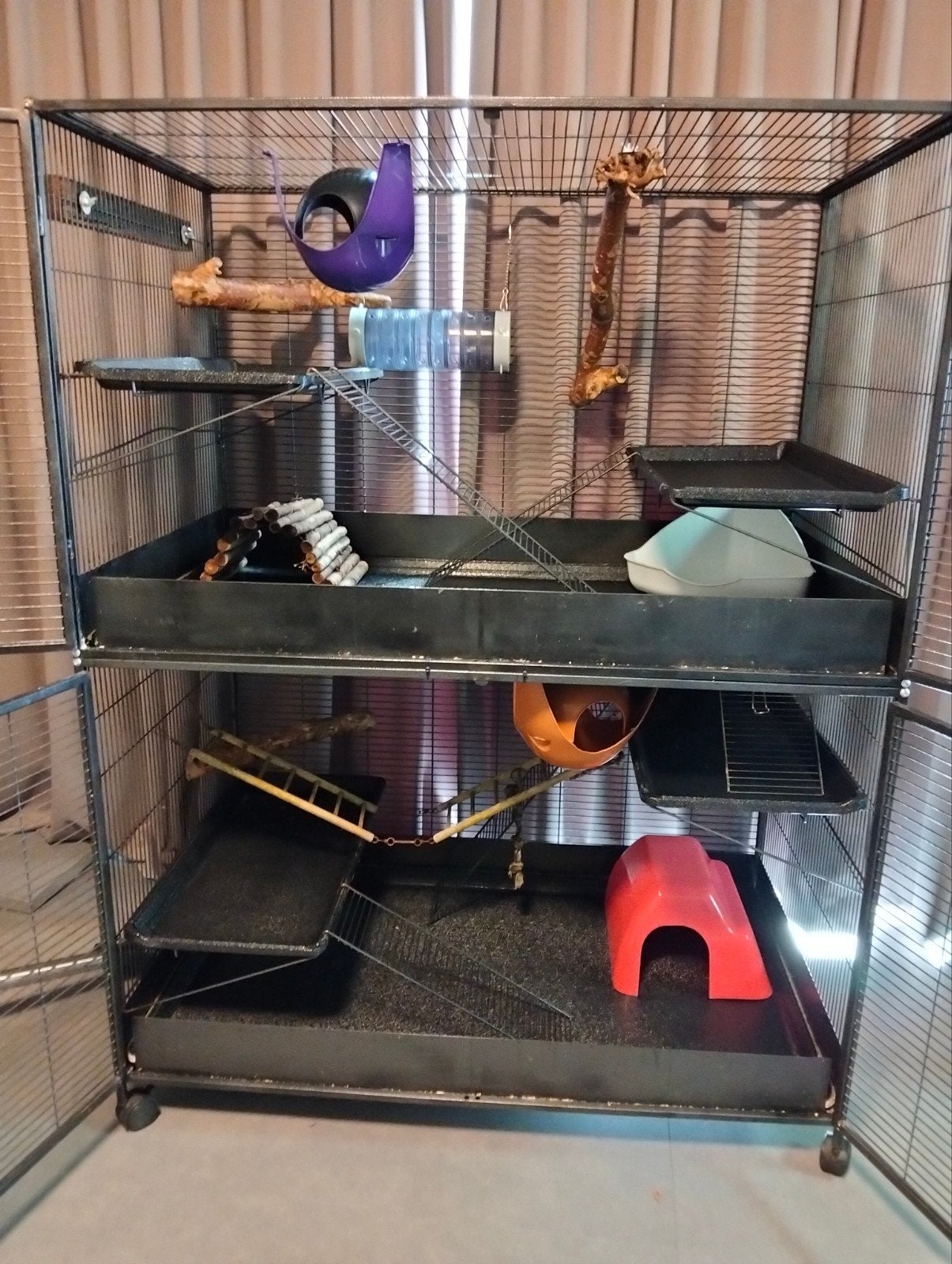 ratten-fretten kooi savic xl, Dieren en Toebehoren, Knaagdieren en Konijnen | Hokken en Kooien, Ophalen, Kooi, Gebruikt, 90 cm of meer