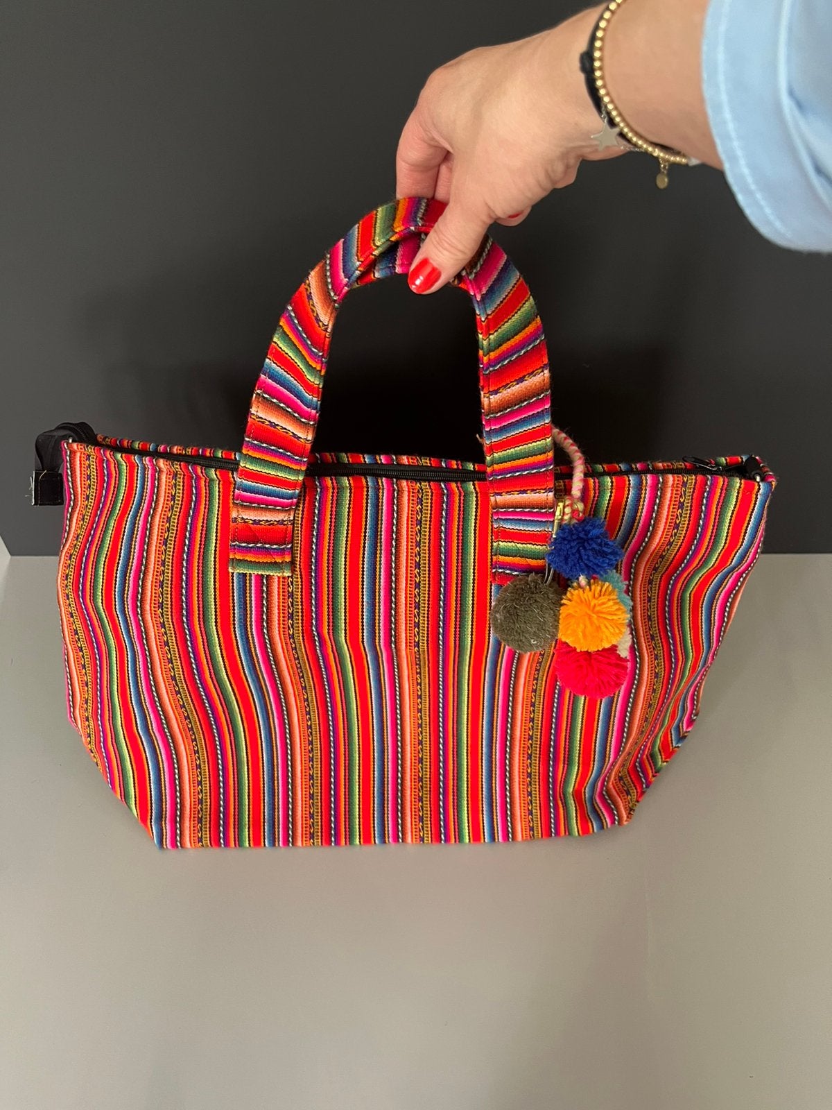 Nieuw!  Peruaanse shopper, Ophalen of Verzenden, Nieuw, Roze, Shopper