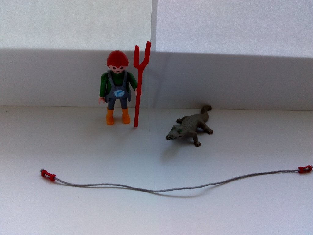 Playmobil set 4465 Dierenverzorger met krokodil, Ophalen of Verzenden, Gebruikt