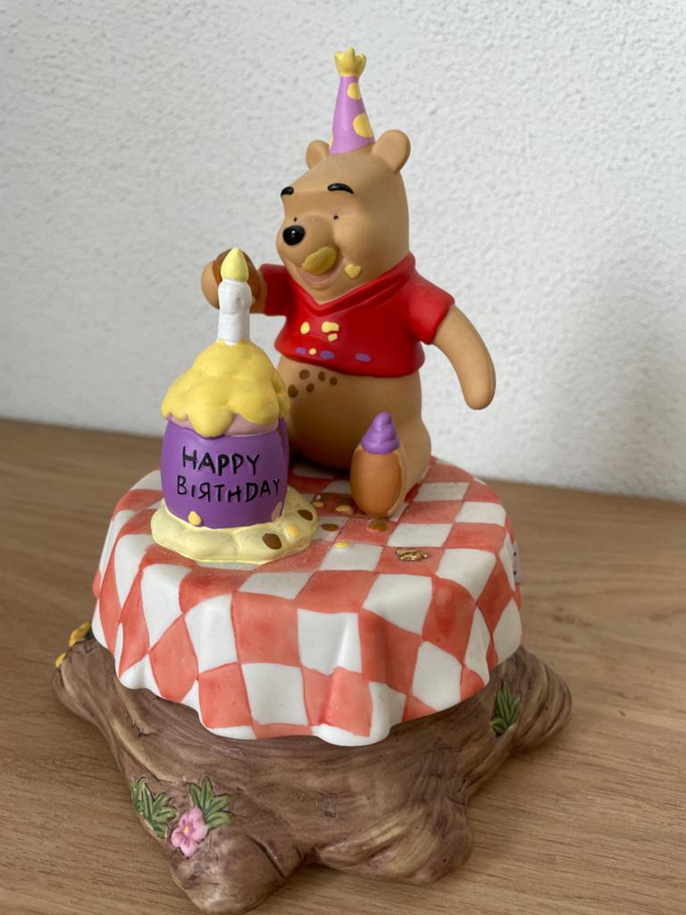 Disney Winnie de Poeh Muziekdoos - Happy Birthday, Verzamelen, Ophalen of Verzenden, Gebruikt
