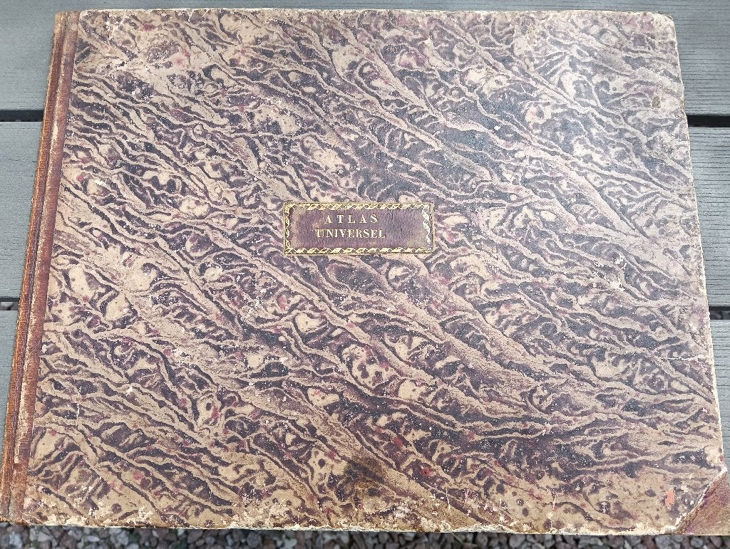 1836 Atlas Universel des cinq parties du Monde-UNIEK EX., Boeken, Atlassen en Landkaarten, Gelezen, Overige atlassen, Ophalen of Verzenden
