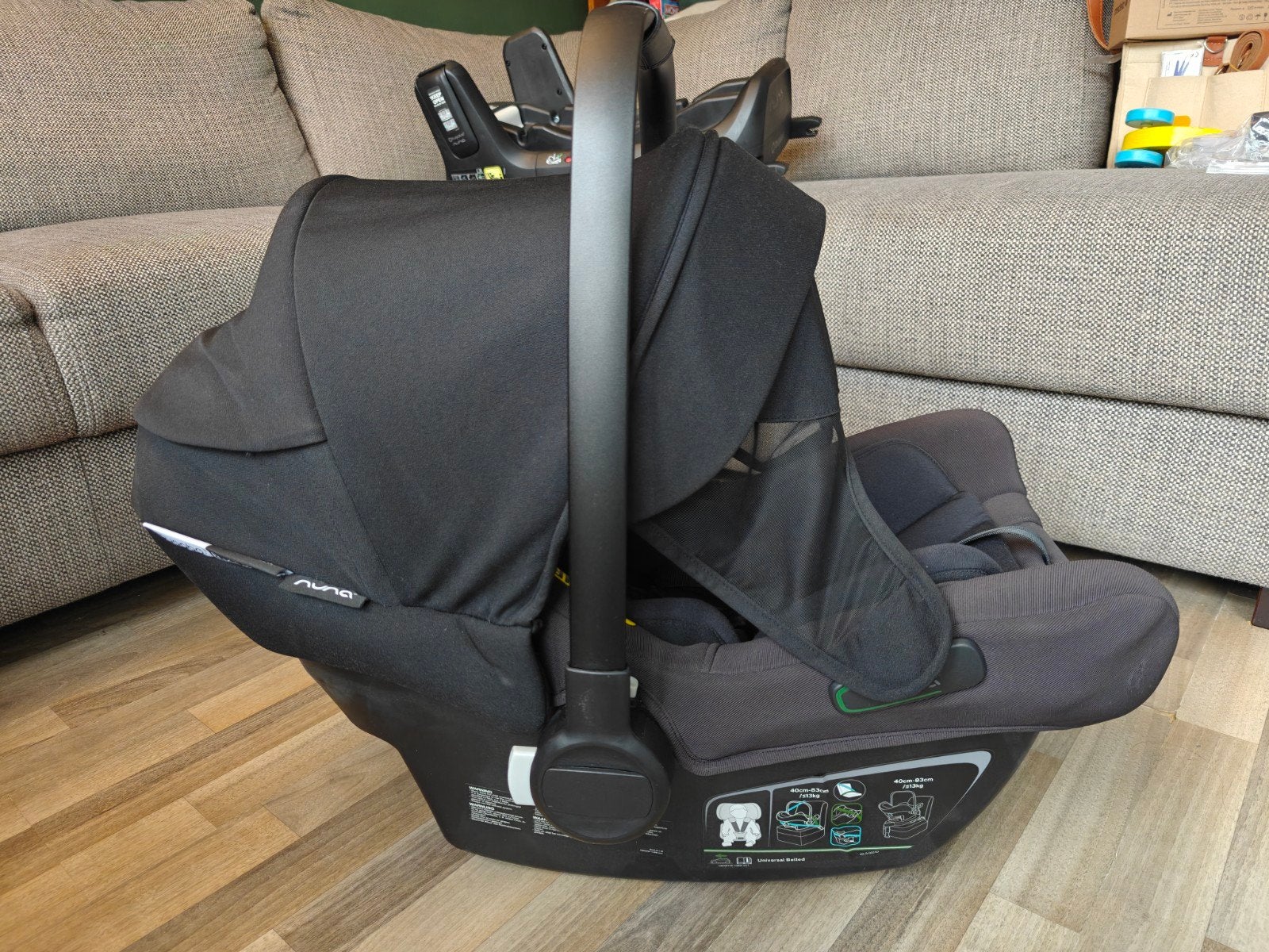 Nuna Pipa Next autostoel met Isofix base, Kinderen en Baby's, Zijbescherming, Zo goed als nieuw, Isofix, 0 t/m 13 kg