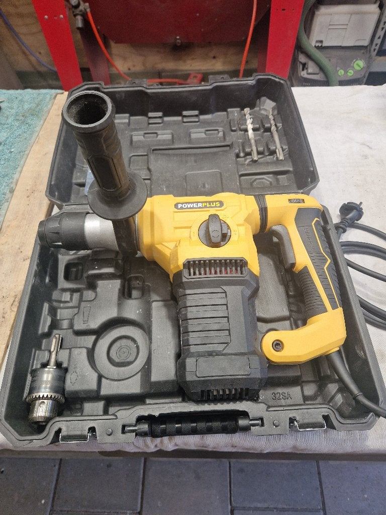 Powerplus hamerboor 1500 watt, Ophalen, Gebruikt