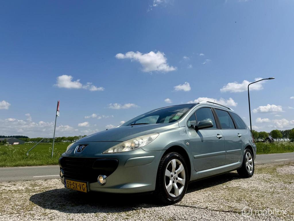Peugeot 307 SW 2.0-16V Pack, BJ 2006, Airco, APK Juli 2027, 730 kg, Gebruikt, 4 cilinders, 7 stoelen