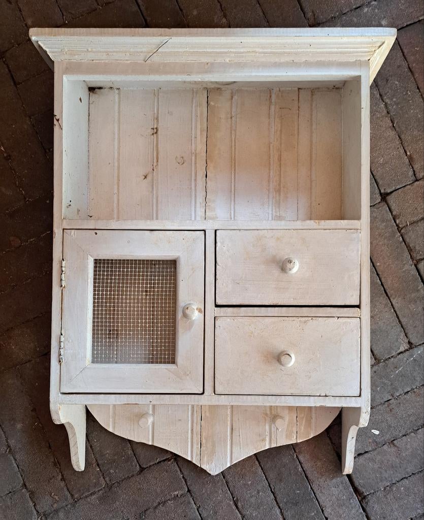 Lief brocante hangkastje - Puur nostalgie, Antiek en Kunst, Ophalen