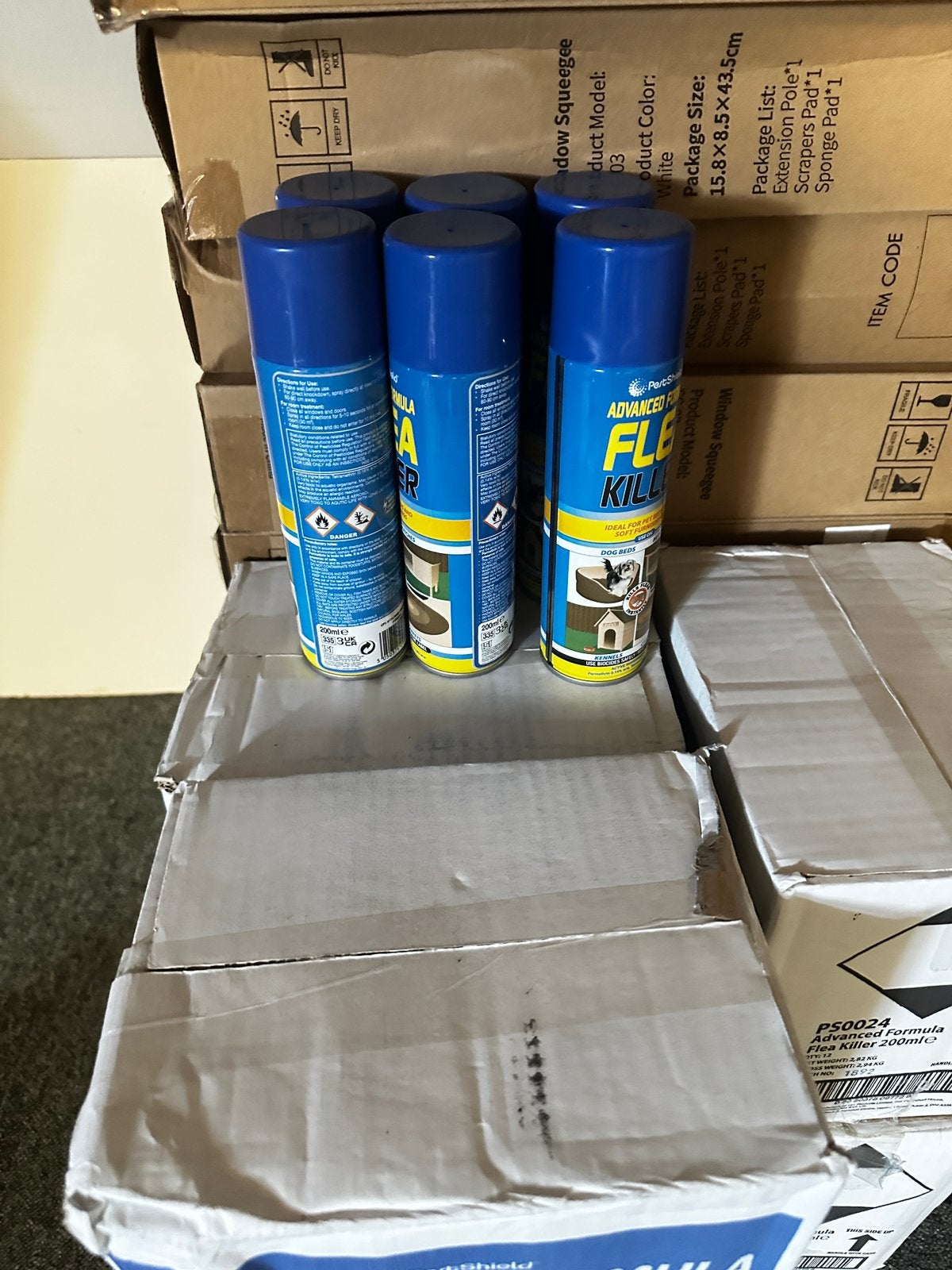 Partij Pet Shield vlooienspray | 150 bussen | 200 ml, Overige soorten