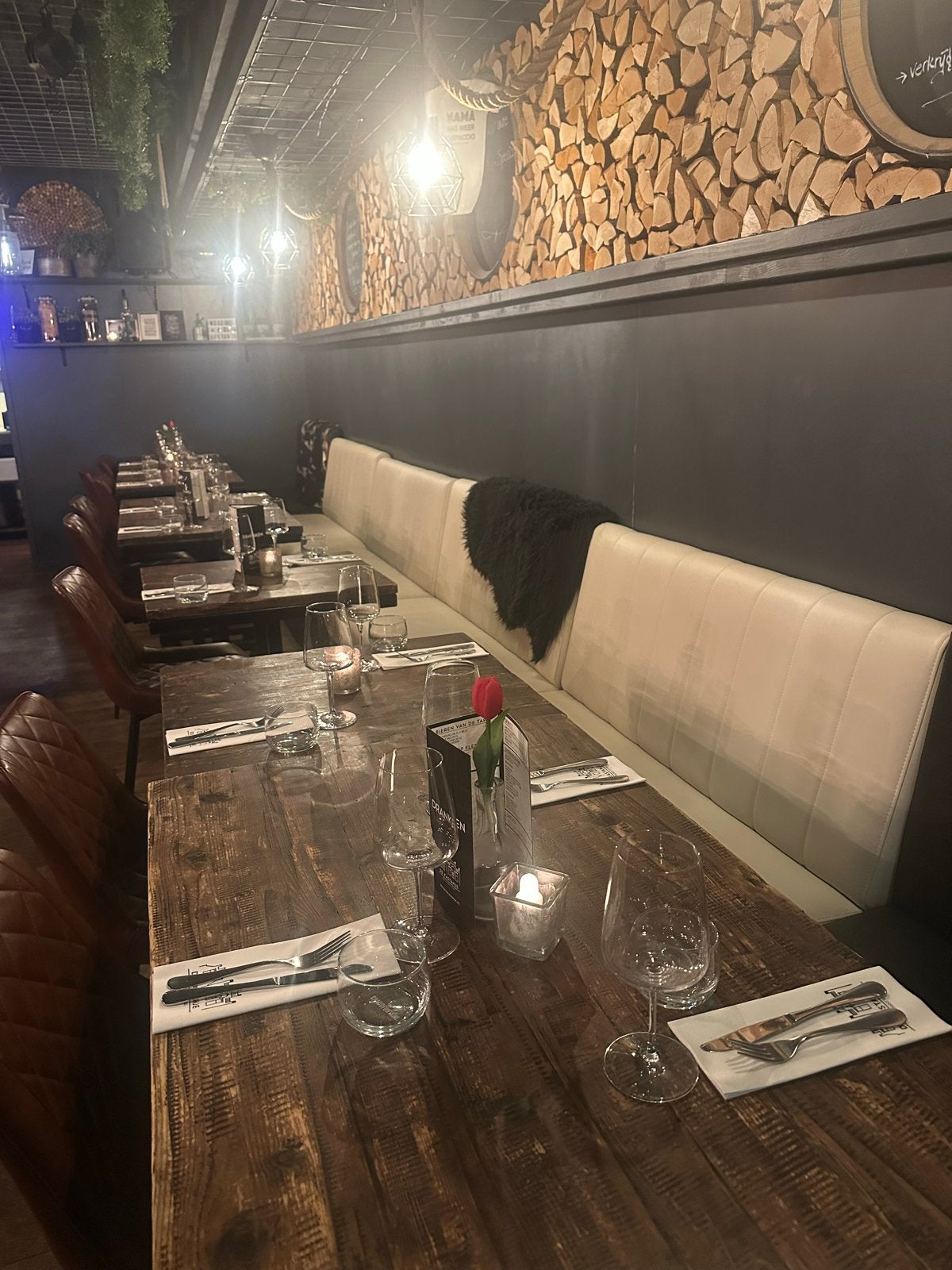 Leren banken voor horeca - zo goed als nieuw, Ophalen, Zo goed als nieuw, Leer