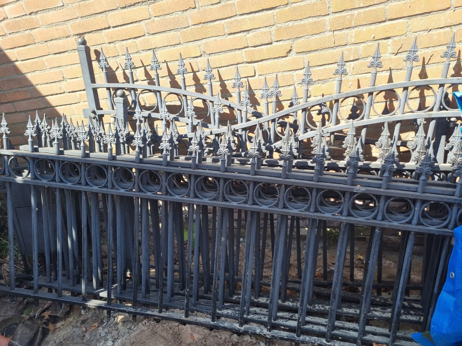 Sierhekwerk met poort - IJzeren tuinhek, Tuin en Terras, Tuinhekken en Hekwerk, Ophalen