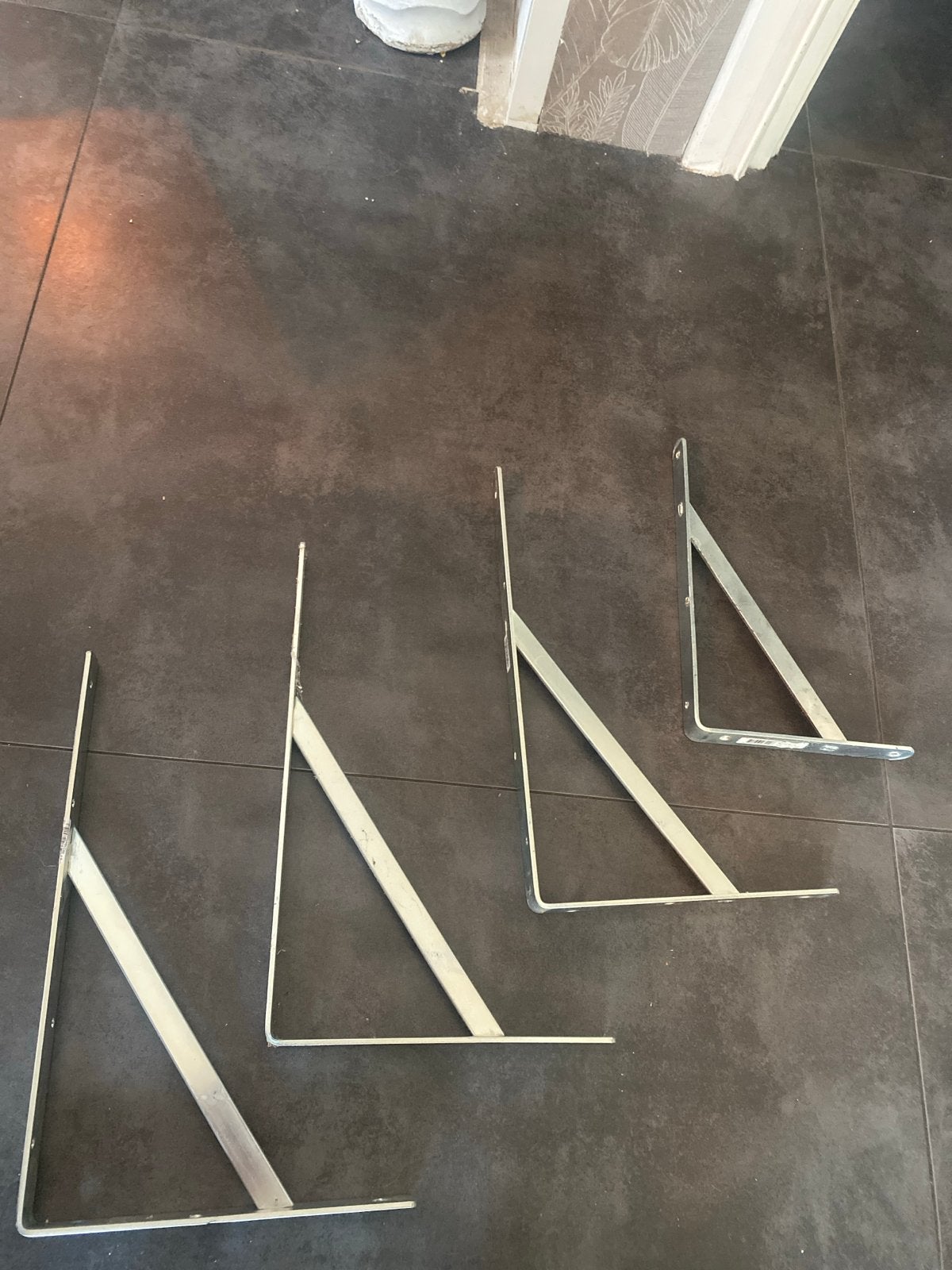 Set van 5 plankendragers ( 4 x groot, 1x klein), Ophalen, Gebruikt
