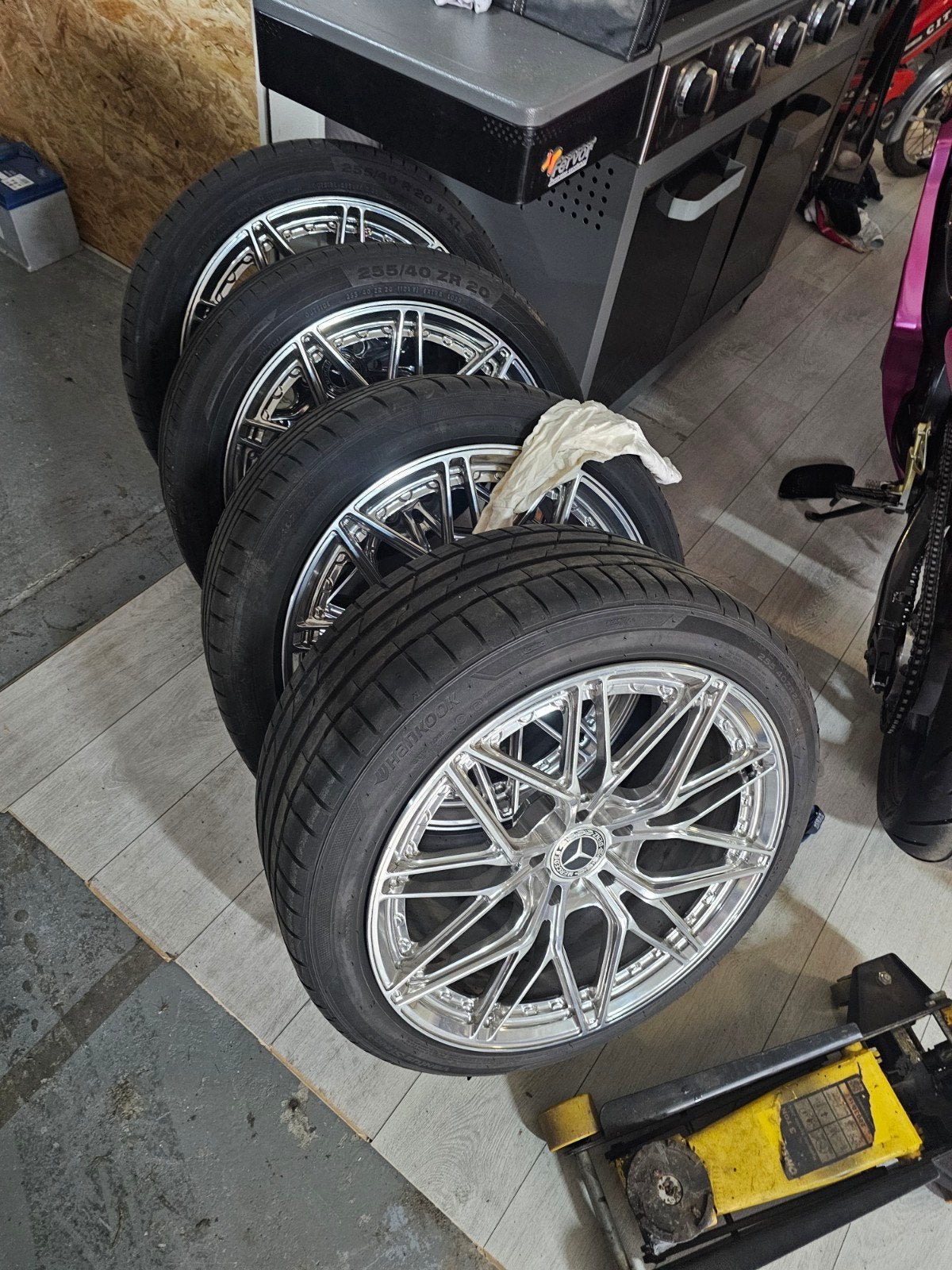 20 inch Chrome Velgenset 5x112 - Zo goed als nieuw, Auto-onderdelen, Ophalen, Gebruikt, 20 inch, Banden en Velgen
