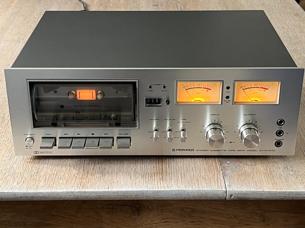 Pioneer CT-F7070 Cassettedeck Vintage Audio - Nieuwe Snaren, Audio, Tv en Foto, Cassettedecks, Ophalen, Enkel, Overige merken