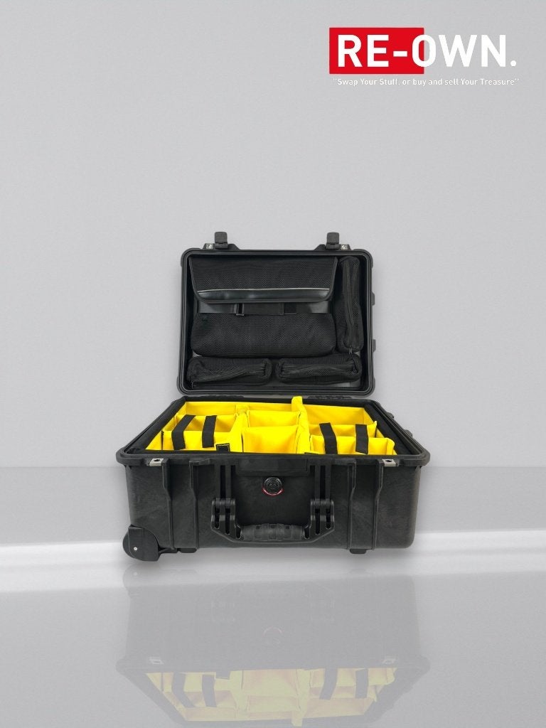 Pelicase / Peli case 1560 + vlakverdeling + laptop sleeve, Audio, Tv en Foto, Fotografie | Fototassen, Pelicase, ,, Nieuw, Ophalen of Verzenden