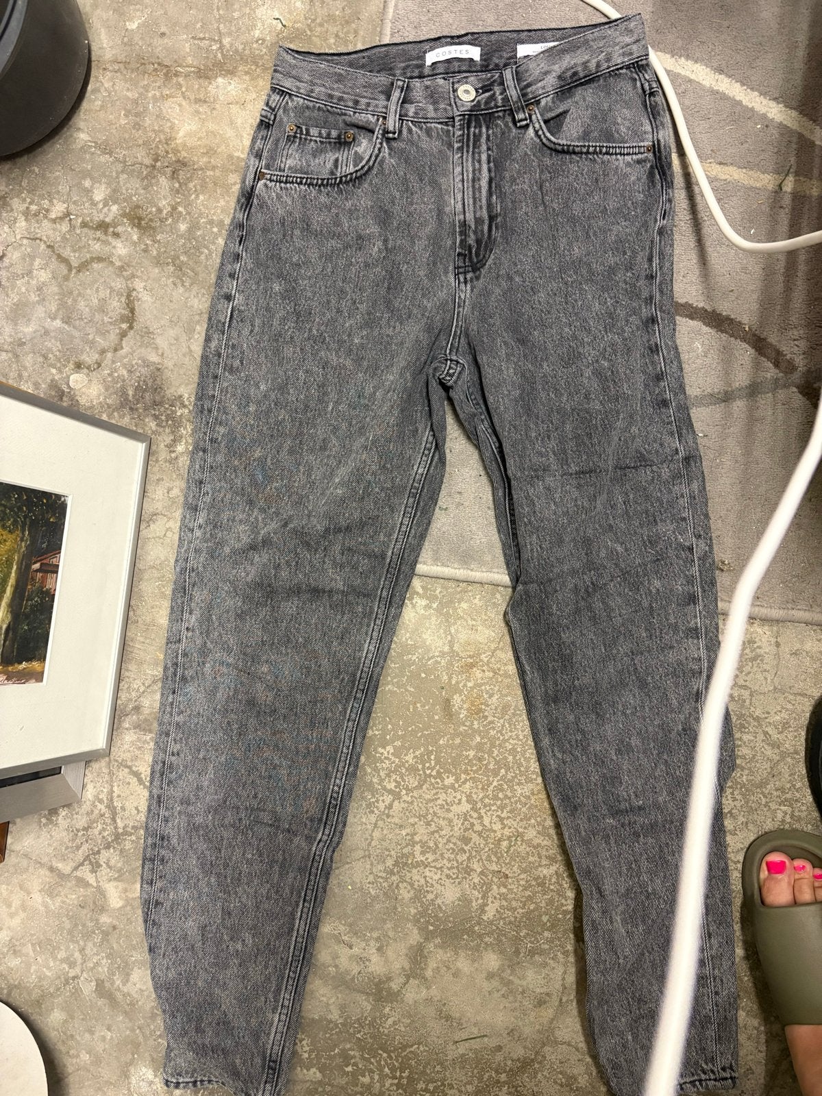 Costes W28 L30 Zwarte Mom Jeans, Kleding | Dames, Ophalen of Verzenden, Zo goed als nieuw, Zwart, W28 - W29 (confectie 36)