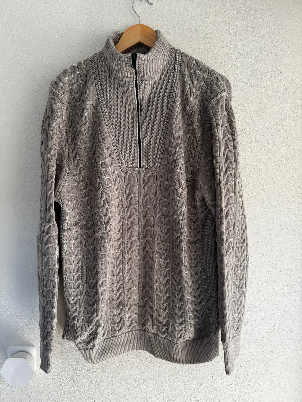 Nieuw warme, beige trui van Cast Iron, maat XL met zipper, Kleding | Heren, Ophalen of Verzenden, Nieuw, Maat 56/58 (XL), Beige