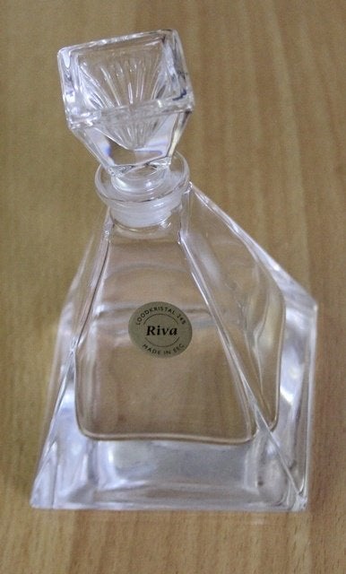 2 Riva flesjes loodkristal 24% - 105415, Antiek en Kunst, Ophalen of Verzenden