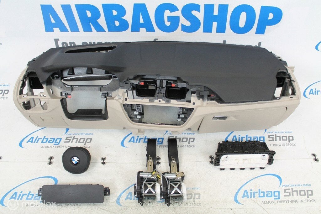 Airbag set Dashboard M zwart/beige HUD BMW X4 G02 2018-...., Auto-onderdelen, Dashboard en Schakelaars, Gebruikt, Ophalen of Verzenden