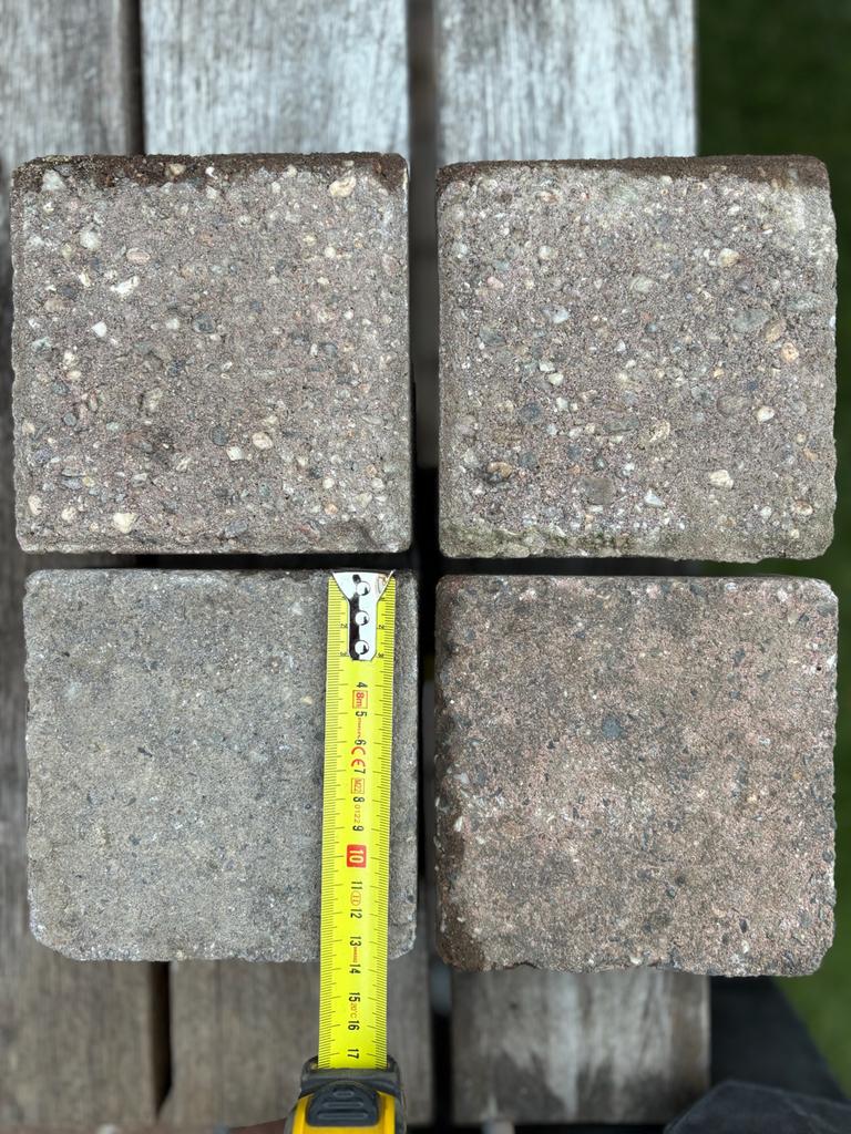 Gratis Cobblestone klinkers 14x14x8 cm - ca. 4m², Ophalen, Gebruikt, Klinkers, Minder dan 5 m²