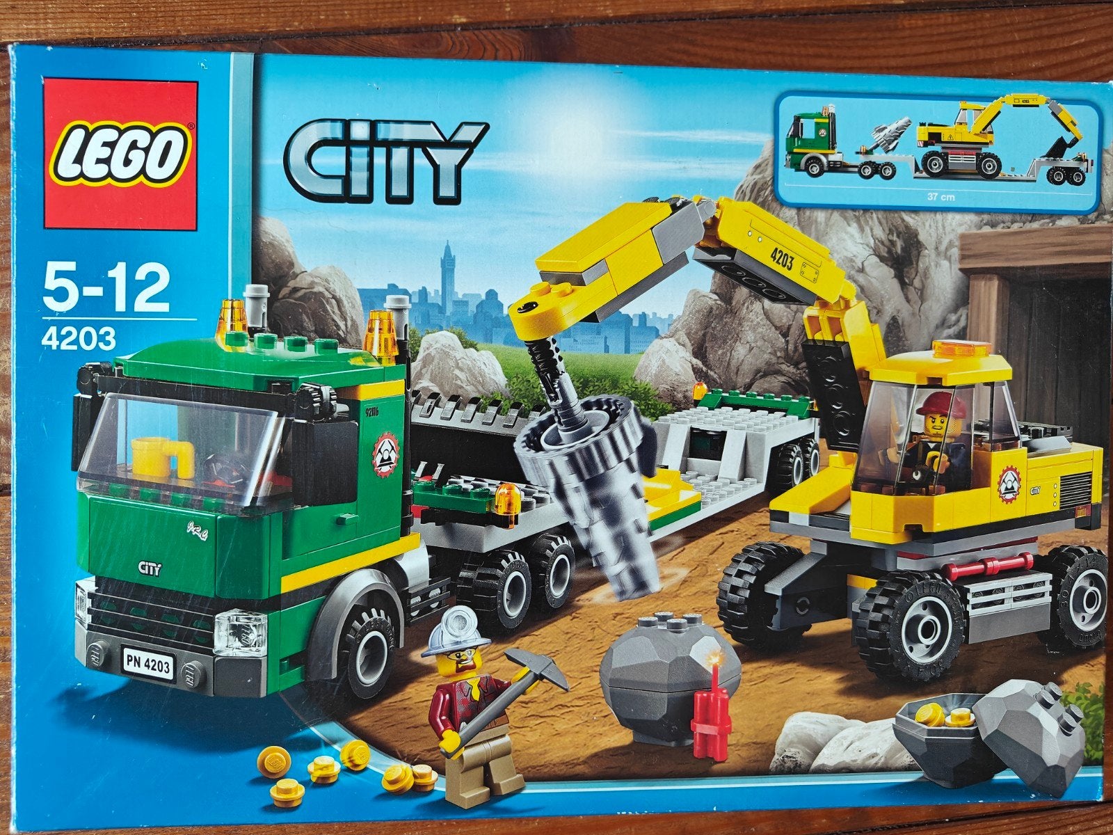 Lego City 4203 Graafmachine en Vrachtwagen, Kinderen en Baby's, Speelgoed | Duplo en Lego, Compleet, Lego, Ophalen of Verzenden