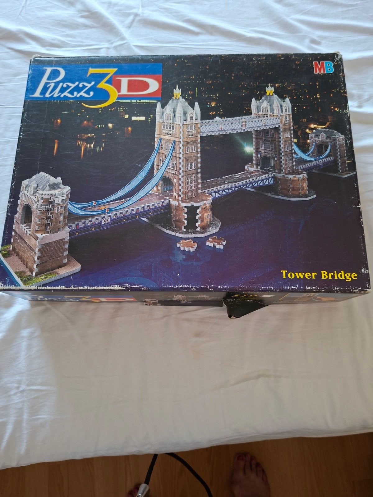 MB Puzz 3D Tower Bridge 819 stukjes, Ophalen, 500 t/m 1500 stukjes, Gebruikt, Rubik's of 3D-puzzel