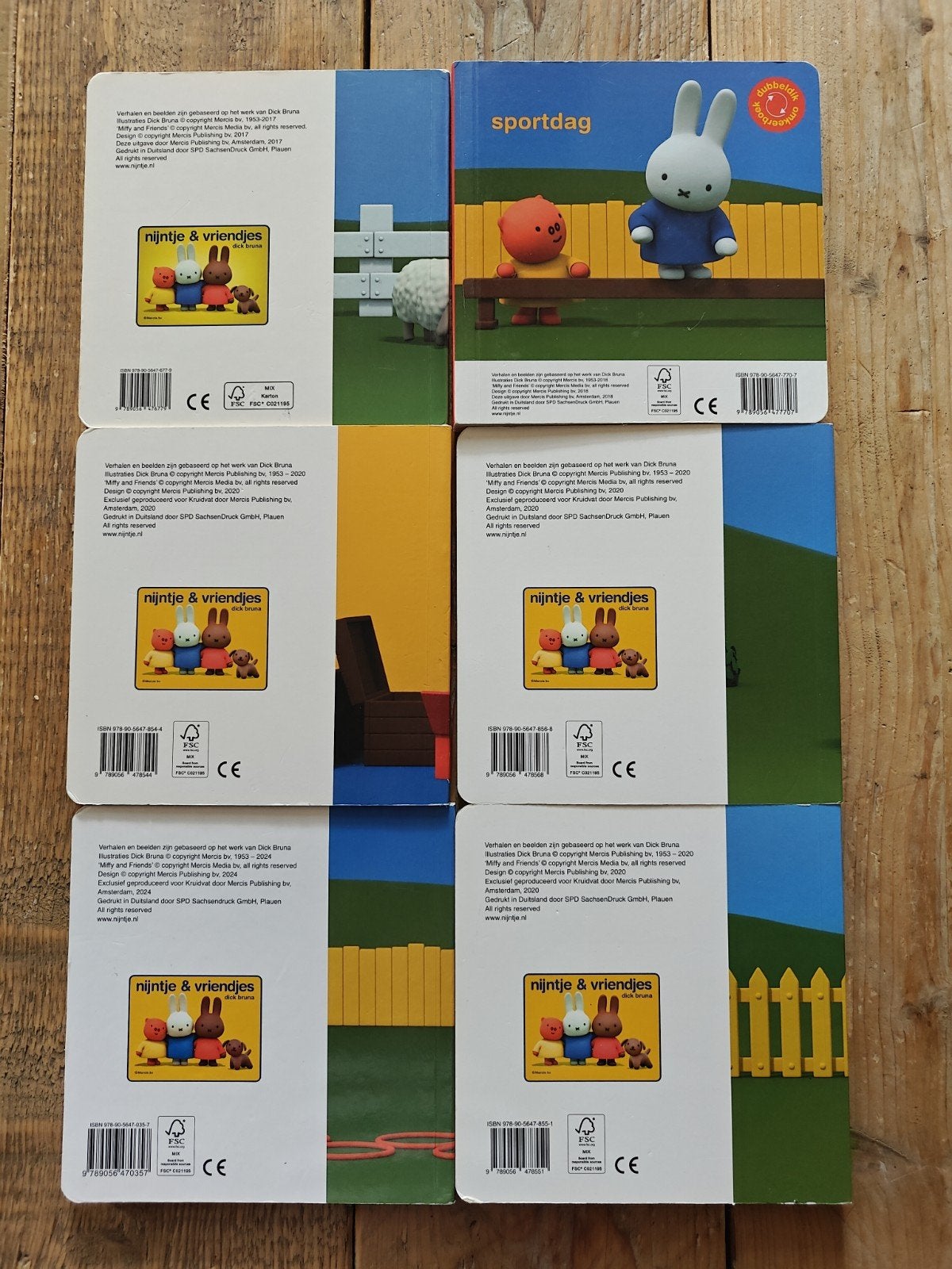6 Nijntje boeken., Boeken, Ophalen of Verzenden, Gelezen