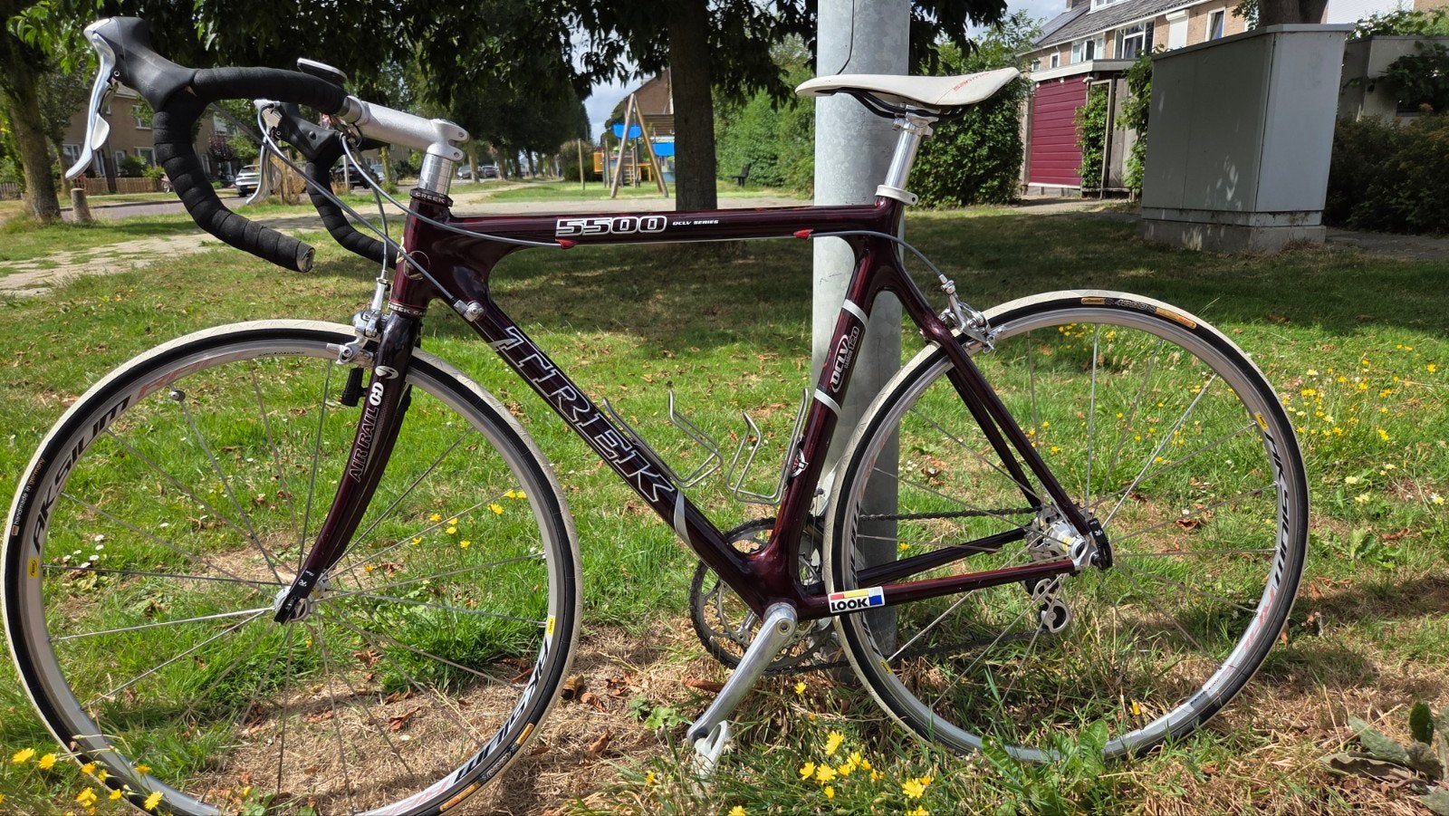 Trek 5500 OCLV Red Carbon 56cm. Shimano Dura-Ace STI ., Gebruikt, Carbon, 15 tot 20 versnellingen, 53 tot 57 cm