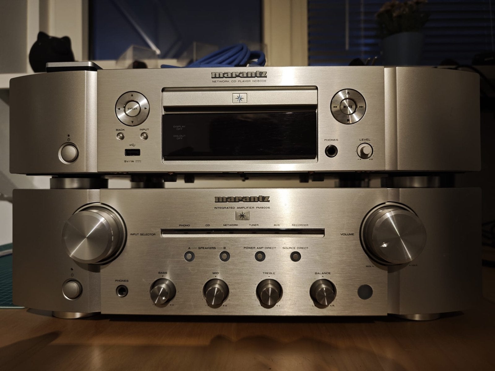 Marantz PM8006 en ND8006 set - Zo goed als nieuw, Marantz, Ophalen of Verzenden, Zo goed als nieuw, 60 tot 120 watt