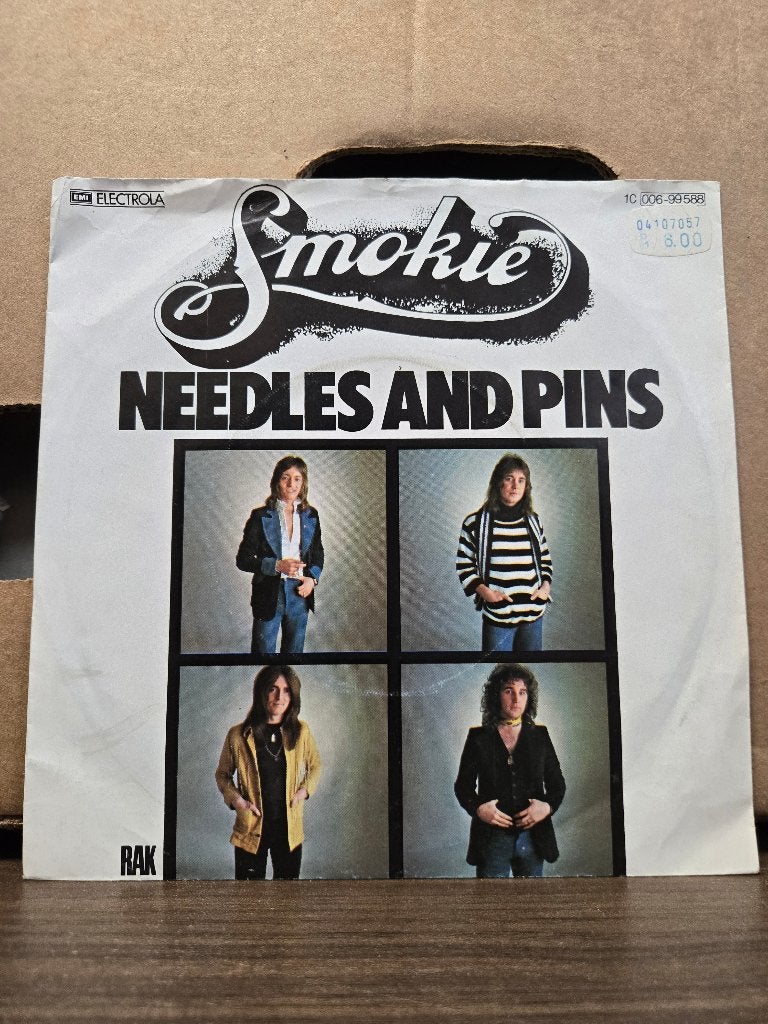 Smokie - Needles and pins, 7 inch, Ophalen of Verzenden, Zo goed als nieuw, Pop