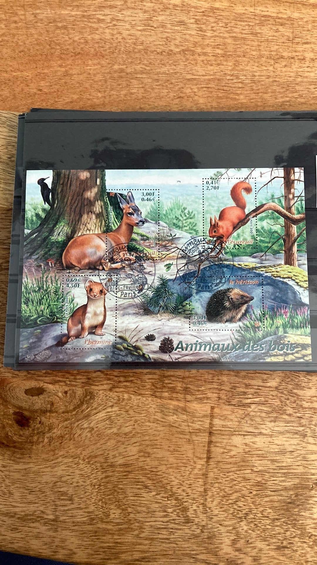 Frankrijk blok 36 dieren gestempeld/821 A, Postzegels en Munten, Ophalen of Verzenden