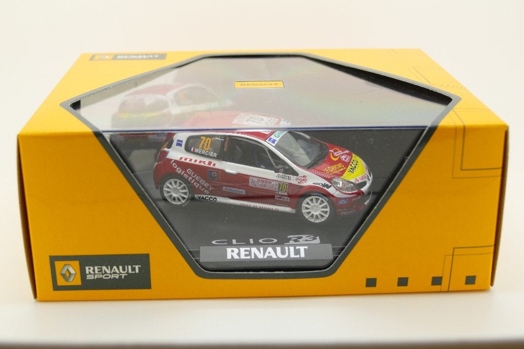Renault Clio R3 Rally Monte Carlo 2008 Mercier 1/43 Norev, Ophalen of Verzenden, Zo goed als nieuw, Auto, Norev