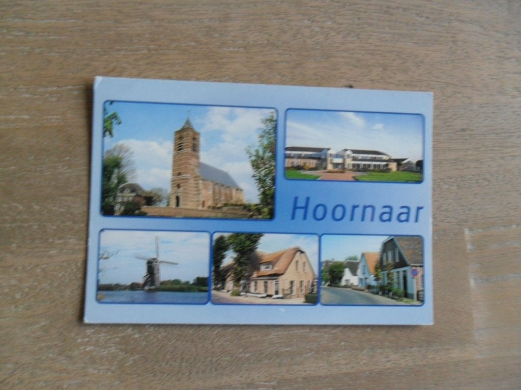 Hoornaar, nh kerk/ gemeentehuis/restaurant de Gouden Leeuw, Verzamelen, Verzenden, 1980 tot heden, Gelopen, Noord-Brabant