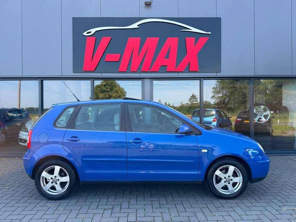 Volkswagen Polo 1.4-16V NAP Cruise Dak Navi Airco Trekhaak, Auto's, Voorwielaandrijving, 15 km/l, 4 cilinders, Blauw