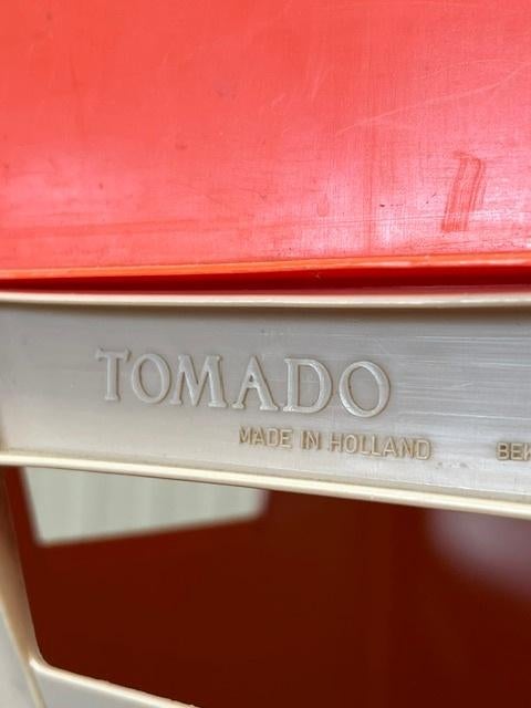Tomado kratten 13x jaren 70 platenbak vintage prijs p/stuk, Ophalen, Gebruikt, NL, Tomado
